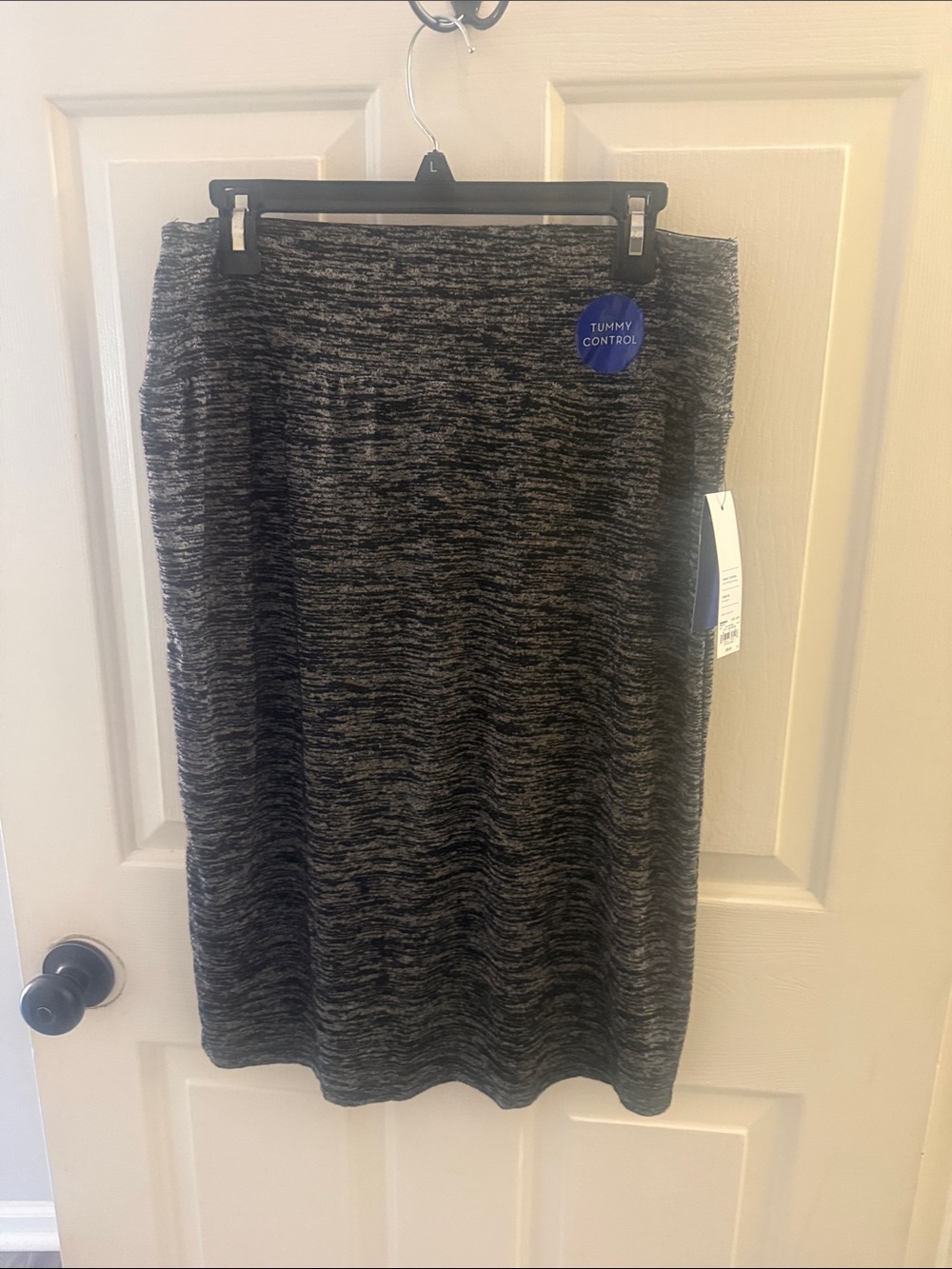 Apt. 9 Black Marled Midi Skirt